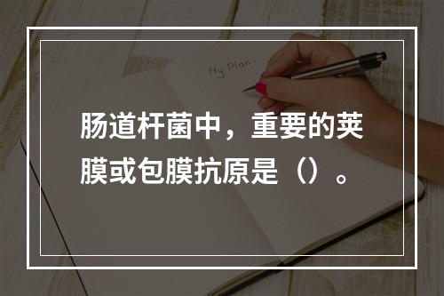 肠道杆菌中，重要的荚膜或包膜抗原是（）。