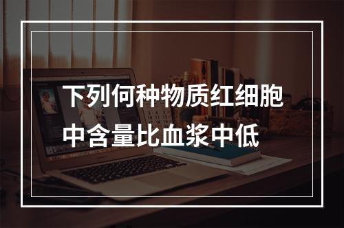 下列何种物质红细胞中含量比血浆中低