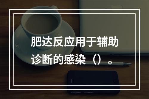 肥达反应用于辅助诊断的感染（）。