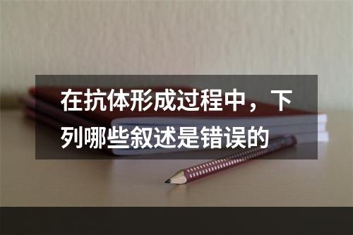 在抗体形成过程中，下列哪些叙述是错误的