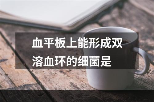 血平板上能形成双溶血环的细菌是