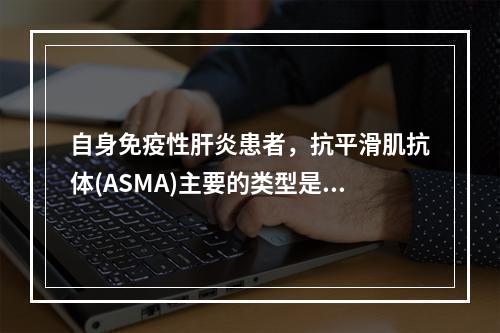 自身免疫性肝炎患者，抗平滑肌抗体(ASMA)主要的类型是()