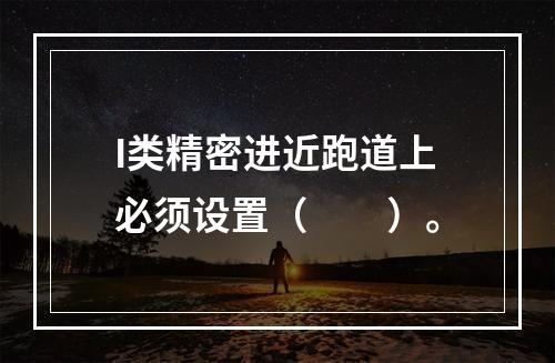 I类精密进近跑道上必须设置（　　）。