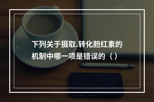 下列关于摄取.转化胆红素的机制中哪一项是错误的（ ）