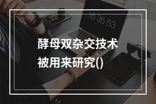 酵母双杂交技术被用来研究()