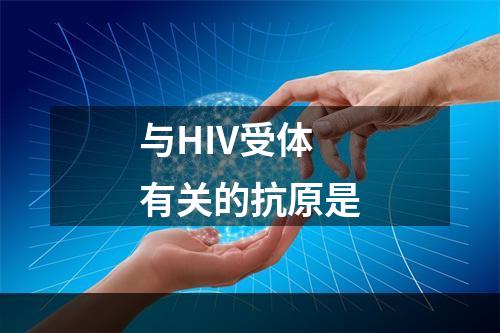 与HIV受体有关的抗原是