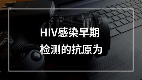 HIV感染早期检测的抗原为