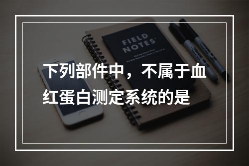 下列部件中，不属于血红蛋白测定系统的是