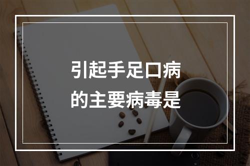 引起手足口病的主要病毒是