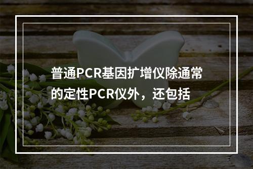 普通PCR基因扩增仪除通常的定性PCR仪外，还包括