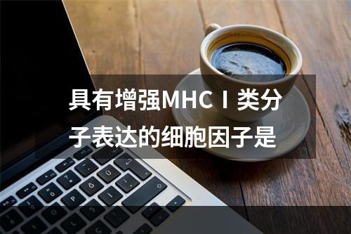 具有增强MHCⅠ类分子表达的细胞因子是