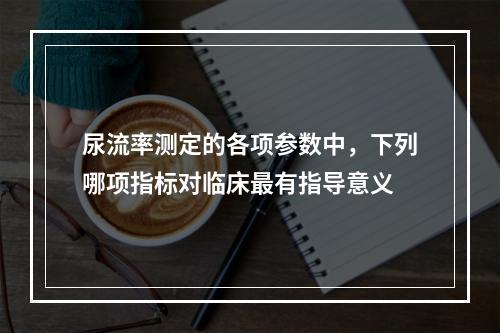 尿流率测定的各项参数中，下列哪项指标对临床最有指导意义