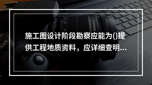 施工图设计阶段勘察应能为()提供工程地质资料，应详细查明各个