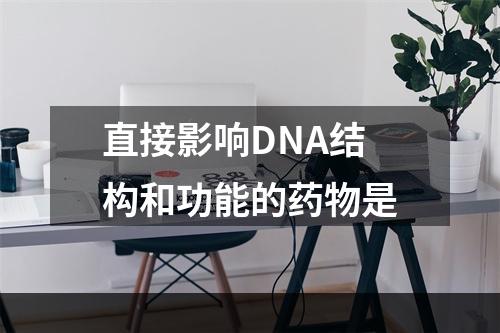 直接影响DNA结构和功能的药物是