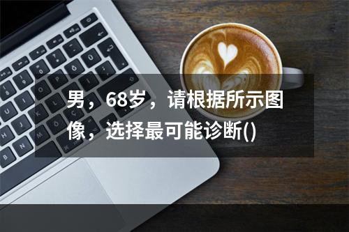 男，68岁，请根据所示图像，选择最可能诊断()