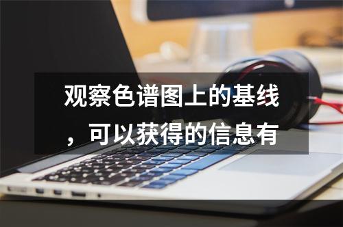 观察色谱图上的基线，可以获得的信息有