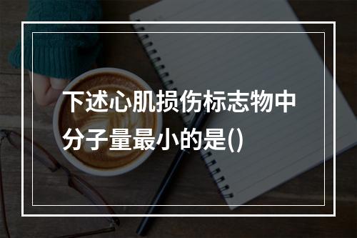 下述心肌损伤标志物中分子量最小的是()