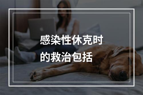 感染性休克时的救治包括