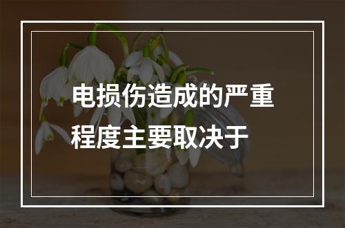 电损伤造成的严重程度主要取决于