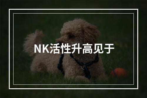 NK活性升高见于