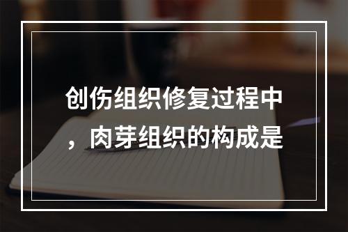 创伤组织修复过程中，肉芽组织的构成是