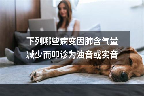 下列哪些病变因肺含气量减少而叩诊为浊音或实音