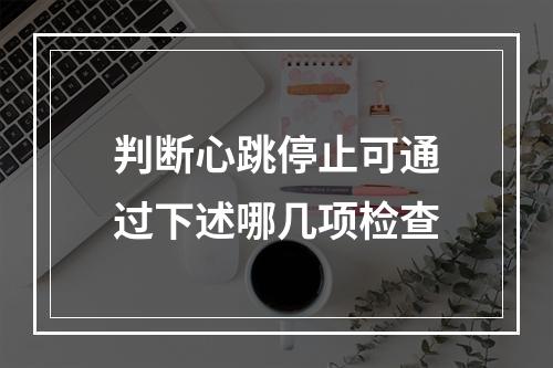 判断心跳停止可通过下述哪几项检查