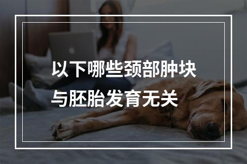 以下哪些颈部肿块与胚胎发育无关