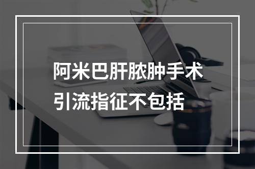 阿米巴肝脓肿手术引流指征不包括