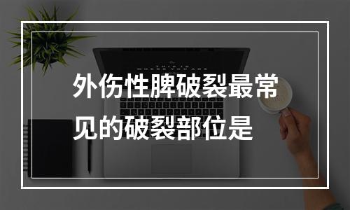 外伤性脾破裂最常见的破裂部位是