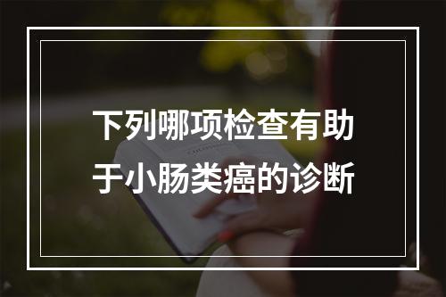 下列哪项检查有助于小肠类癌的诊断