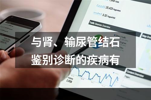 与肾、输尿管结石鉴别诊断的疾病有