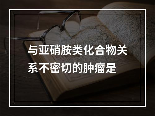 与亚硝胺类化合物关系不密切的肿瘤是