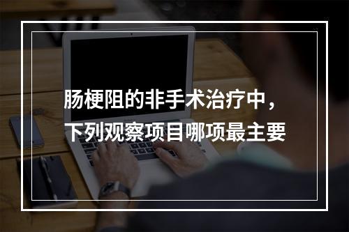 肠梗阻的非手术治疗中，下列观察项目哪项最主要