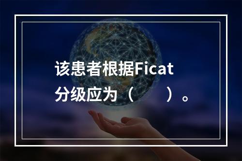 该患者根据Ficat分级应为（　　）。