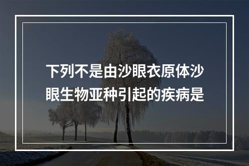 下列不是由沙眼衣原体沙眼生物亚种引起的疾病是