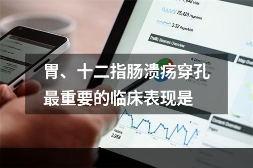 胃、十二指肠溃疡穿孔最重要的临床表现是