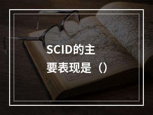 SCID的主要表现是（）