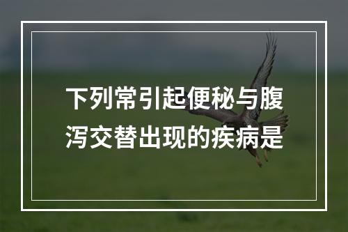 下列常引起便秘与腹泻交替出现的疾病是