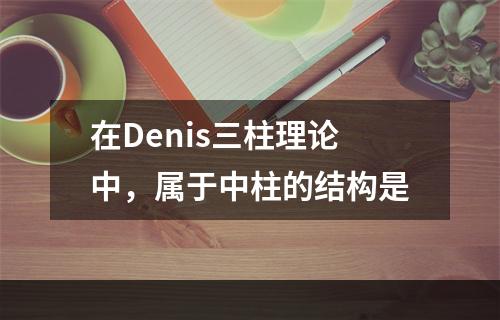 在Denis三柱理论中，属于中柱的结构是