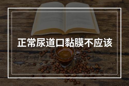 正常尿道口黏膜不应该