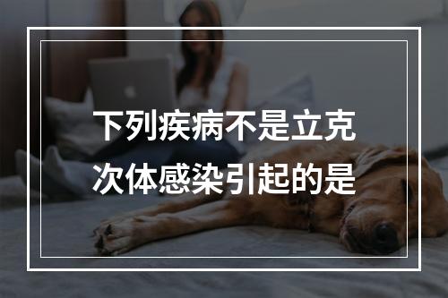 下列疾病不是立克次体感染引起的是