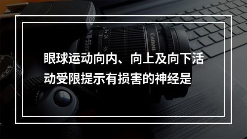 眼球运动向内、向上及向下活动受限提示有损害的神经是