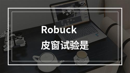 Robuck皮窗试验是