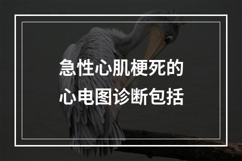 急性心肌梗死的心电图诊断包括