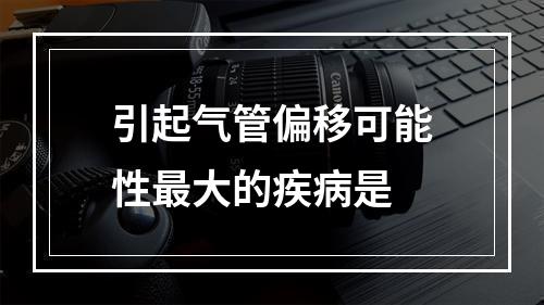 引起气管偏移可能性最大的疾病是