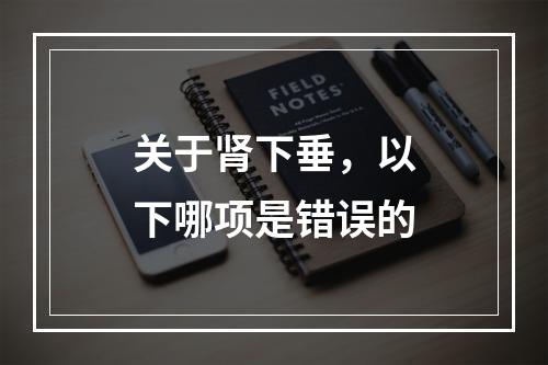 关于肾下垂，以下哪项是错误的