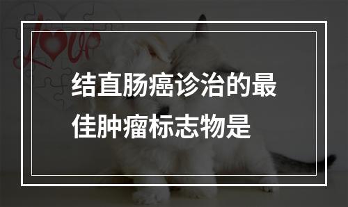 结直肠癌诊治的最佳肿瘤标志物是