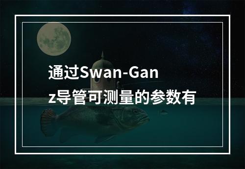 通过Swan-Ganz导管可测量的参数有