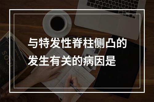 与特发性脊柱侧凸的发生有关的病因是